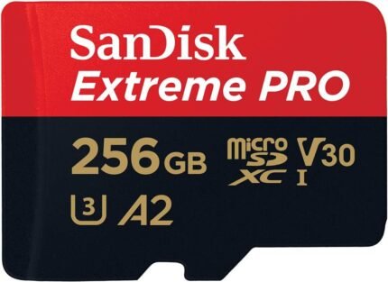 SanDisk 256GB Extreme PRO micro SD card + SD adapter